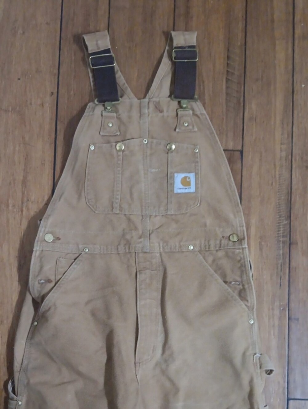 Carhartt Tan Workwear Duck Canvas Overalls